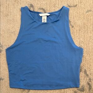 H&M Blue Sleeveless Crop Tank